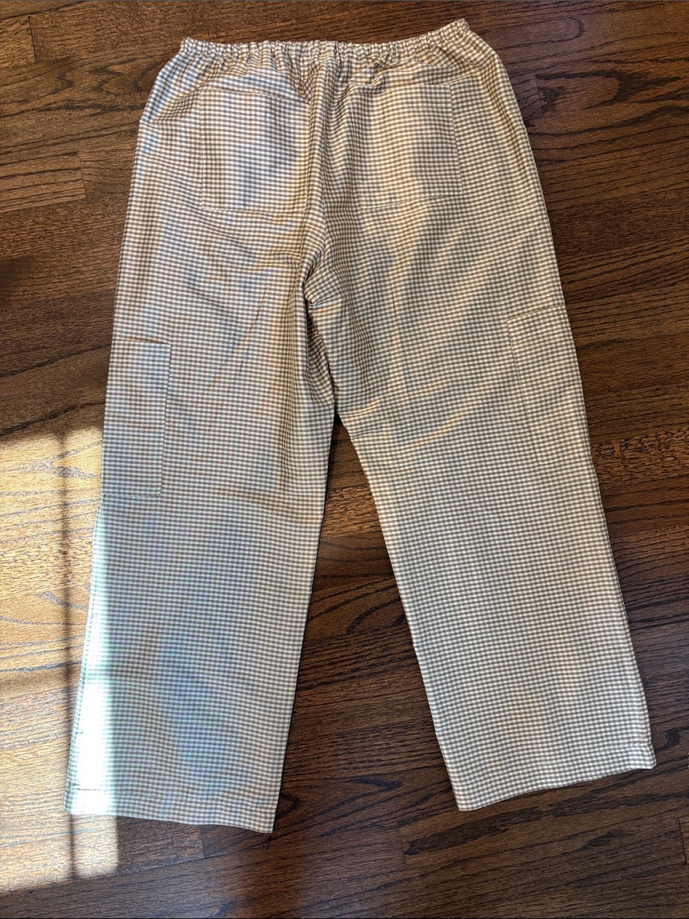 Donni The Silk Taffeta Cargo Pant in color “Shitake” size small - Picture 5 of 6